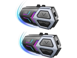 Auriculares Para Casco De Motocicleta Lx5 Para 10 Motociclistas, Altavoz Manos Libres De 2000 M