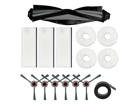 Para ecovacs deebot ozmo n9+ esfregão robô escova lateral principal filtro esfregão almofada