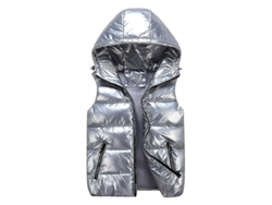 Fasst-chaleco Sin Mangas Impermeable Brillo Ligero Unisex Sliktaa Para Temporadas Varias
