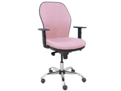 Sillas de Escritorio jorquera respaldo bali rosa assento bali rosa base cromada e rodas parquet