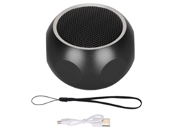 Altavoz Bluetooth Portátil En Miniatura Con Cable Para Ducha, Bicicleta, Coche, Viajes - Negro