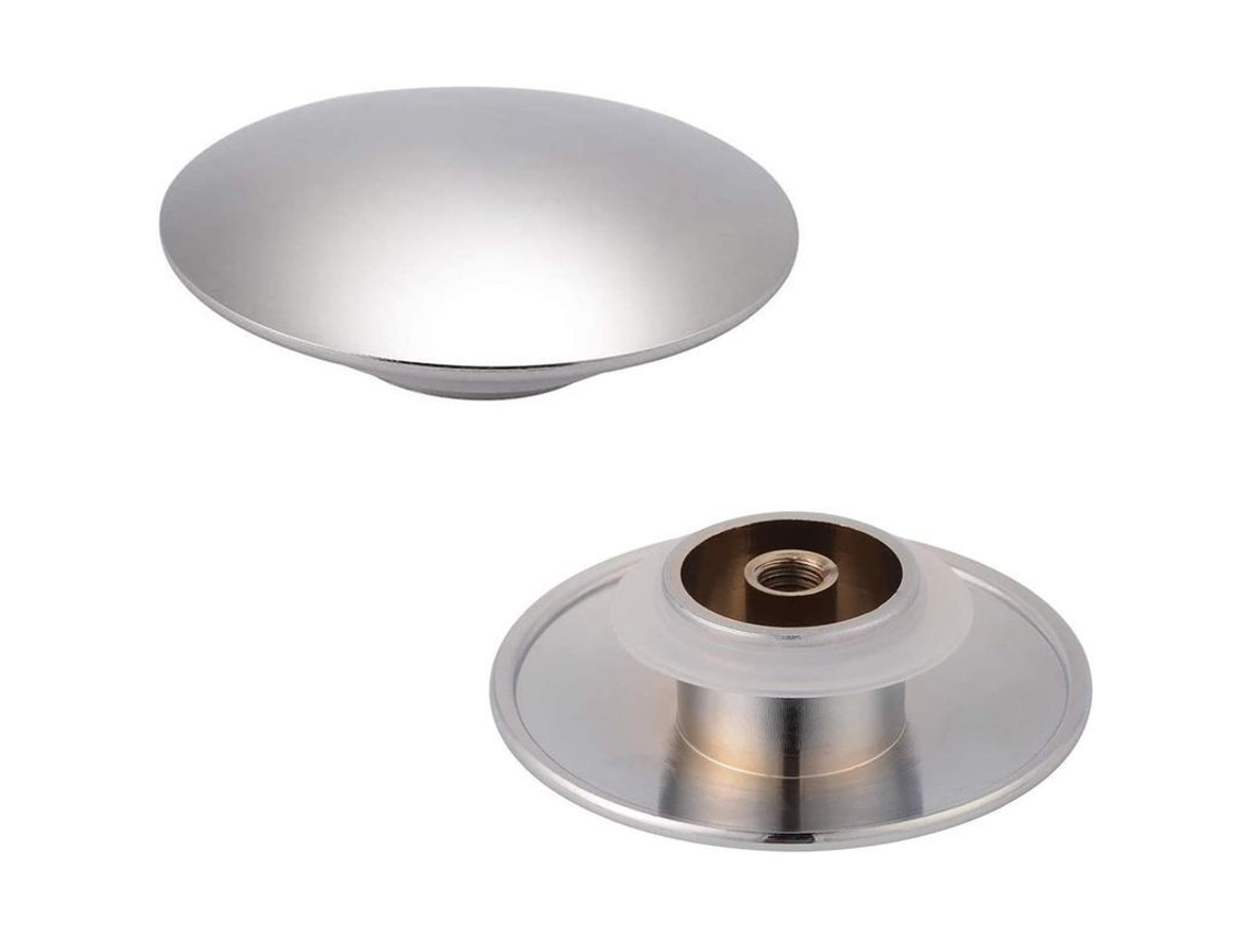 Tapón De Desagüe De Latón, 66mm, Para Lavabos De Baño Y Cocina, Cromado Plateado, Anticorrosivo