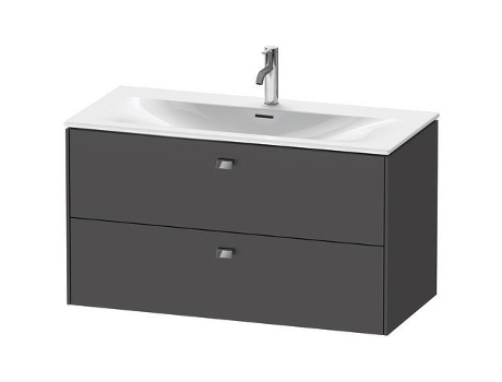 Mueble DURAVIT Brioso bajo lavabo montado en la pared 102,0 x 47,9 cm 2 cajones incl. recorte de sifón y delantal para lavabo Viu 234410