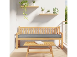 Cojines para palets de banco, 2 unidades, gris, 200 x 40 x 8 cm, tela Oxford, Lovely Home