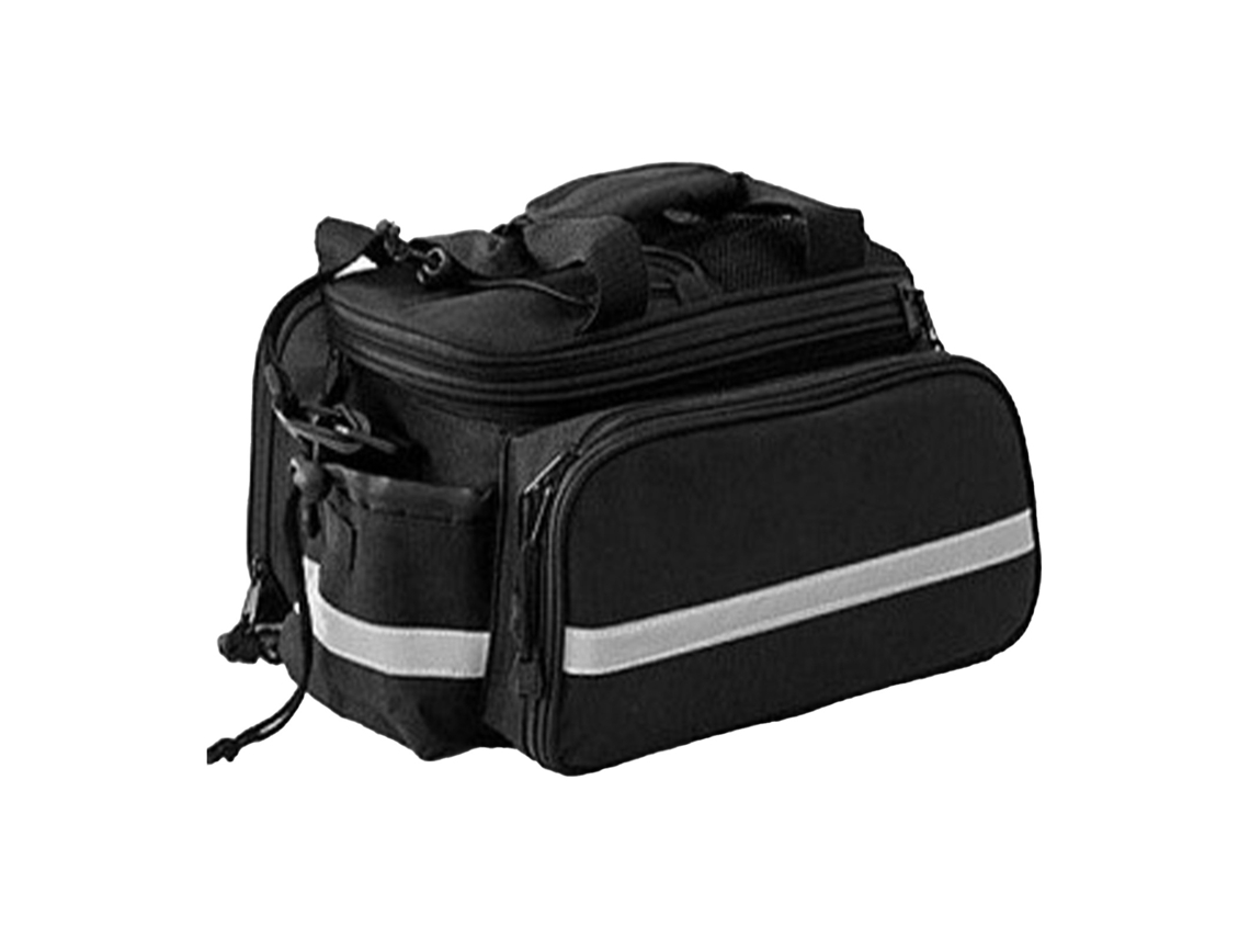 Bolsa Para Portaequipajes De Ciclismo, Impermeable, De Gran Capacidad, Con Tira Reflectante Para Viajes Al Aire Libre (negra)