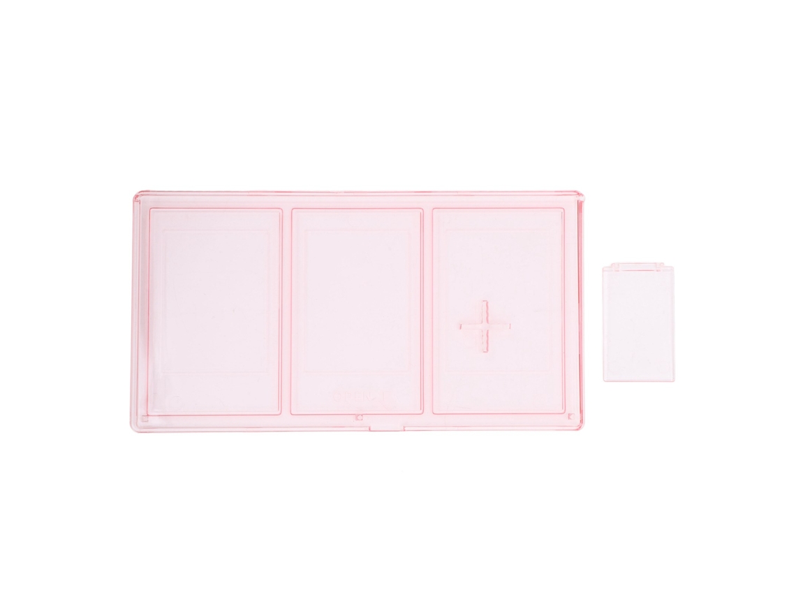 Marco De Fotos 3 Aperturas Pc Transparente 3 Pulgadas 4x3 Con Soporte Marco Triple Para Fotos Instantáneas Decoración De Mesa Rosa