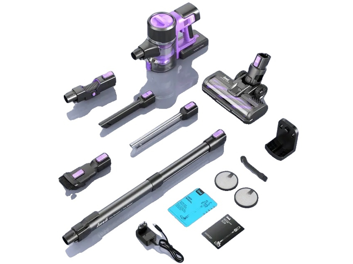 Aspiradora inalámbrica, potencia de succión de 30 kPa, diseño plegable, S10 morado, OEM UE