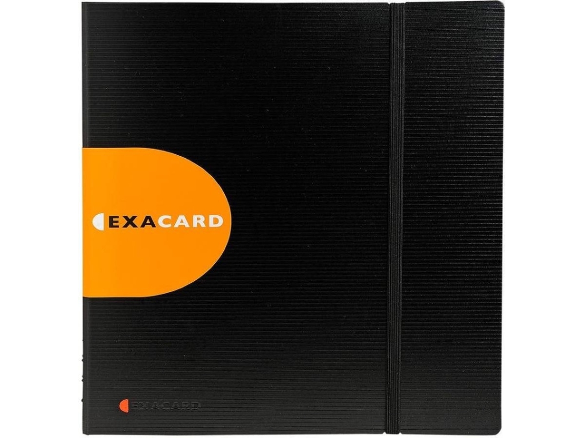 Tarjetero EXACOMPTA 310125 (26.5 x 25 cm - Negro - Polipropileno)