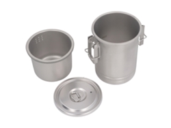 Olla Multifuncional Para Acampar, De Acero Inoxidable 304, Con Tapa, Portátil Para Cocinar Al Vapor Y Hervir.