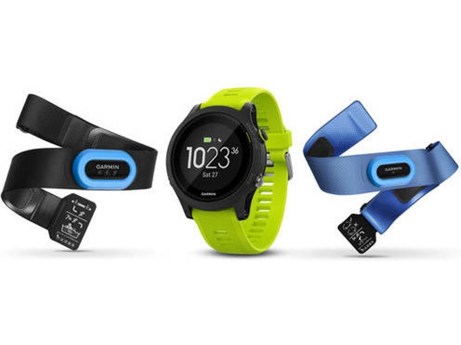 Reloj Deportivo GARMIN Forerunner 935 Pack Tri (Bluetooth - Hasta 14 días de autonomía - Negro con pulseras amarillas)
