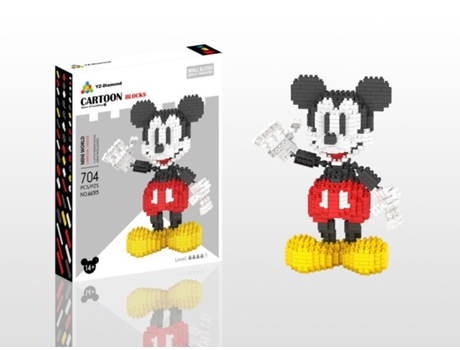 Muñeco GAATPOT Disney Cartoon Anime Mickey Minnie Diy Mini Micro Building Blocks Action Figures Model Doll Toys Juguetes Gifts For Kids