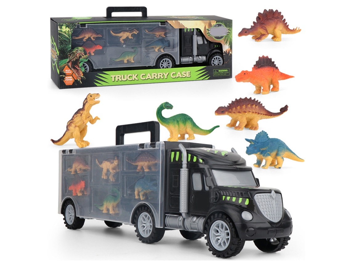 2026 Juguete De Camión Transportador De Dinosaurios Con Mango Portátil Y Bordes Suaves, Regalo Ideal Para Niños