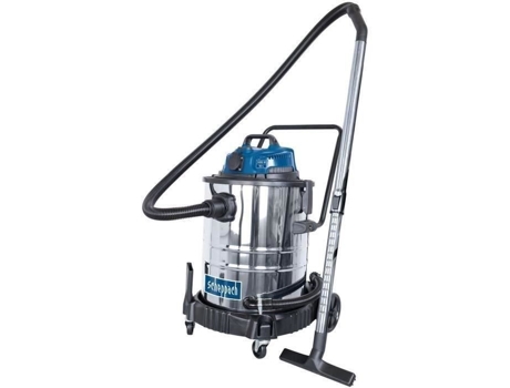 Aspirador de pó SCHEPPACH 50L 1400W úmido e seco com plugue síncrono de 200W + uma escova combinada, uma ferramenta para fendas, um filtro de espum...