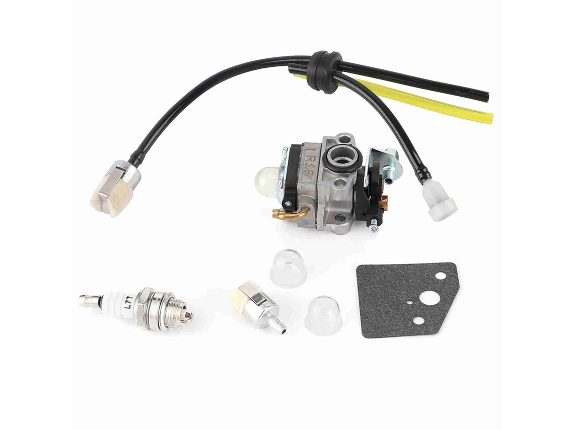 Kit De Carburador Con Manguera De Combustible Para Cultivador Little Wonder Mantis Gx31 Gx22 Fg100 16100-zm5-80