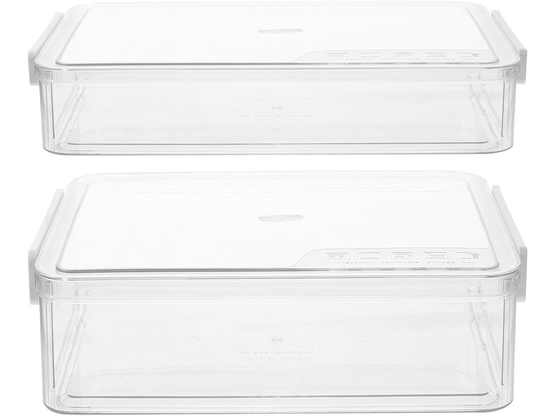 Besportble Stobaza De Plástico Transparente Para Documentos Y Archivos Portátil Para Escritorio 36,30 X 23,...