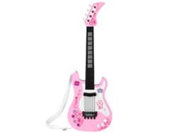 GIGIKILL Brinquedo Multifuncional Baixo Elétrico Para Crianças Instrumento Musical Leve Em Rosa