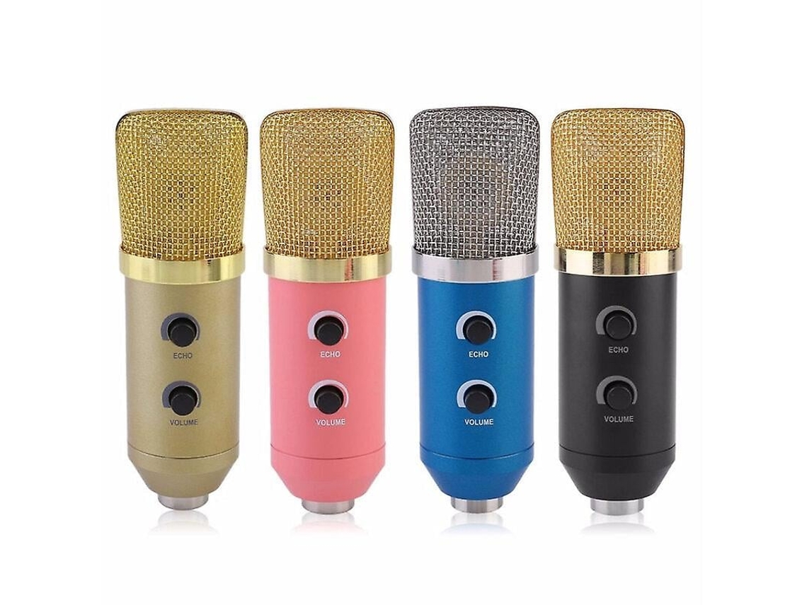 Micrófono de condensador USB con cable para grabación de sonido, reverberación, transmisión en vivo y trípode - Chaberlu