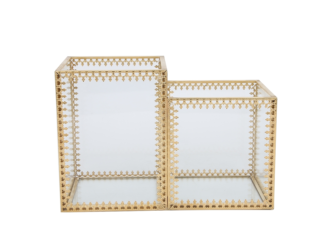 Caja De Almacenamiento Para Arte De Uñas Con 2 Compartimentos Cepillos Y Accesorios De Uñas