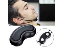 Minidispositivo eléctrico portátil antironquidos: una ayuda inteligente para que hombres y mujeres dejen de roncar y duerman mejor y con mayor comodidad.
