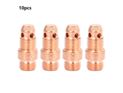 10 Unidades De Cuerpo De Chaleco De Cobre 17cb20 Para Consumibles De Antorcha De Soldadura Tig De 1,0 Mm
