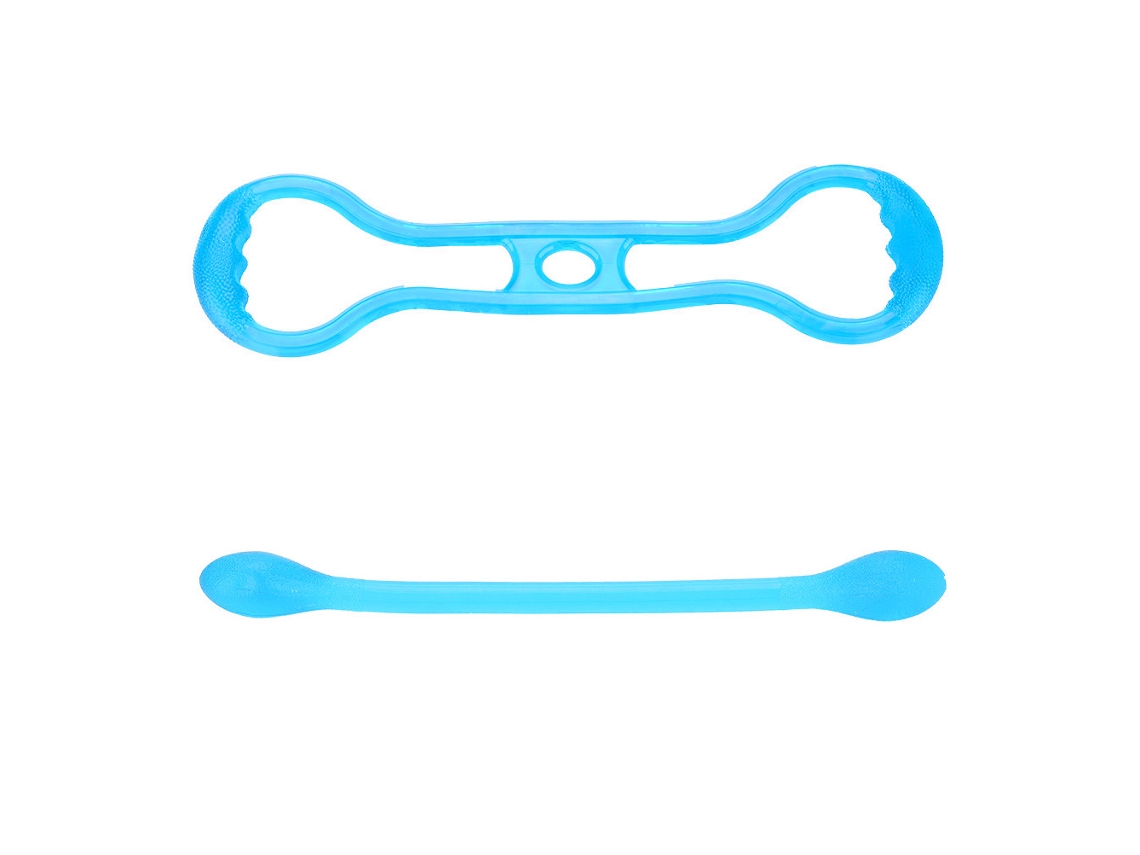 2026-cuerda De Yoga Silicona Con Resistencia Banda Expansora De Pecho Para Gimnasio Y Fitness Muscular (azul)