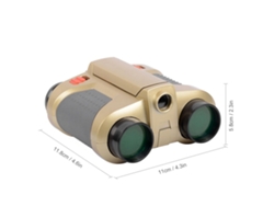 Prismáticos 4x30 Para Niños Con Luz Desplegable, Visión Nocturna, Telescopio Con Zoom, Juguete Para Exploración Al Aire Libre.
