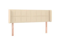 Maison Exclusive - Cabecero De Tela Color Crema 147x16x78/88 Cm