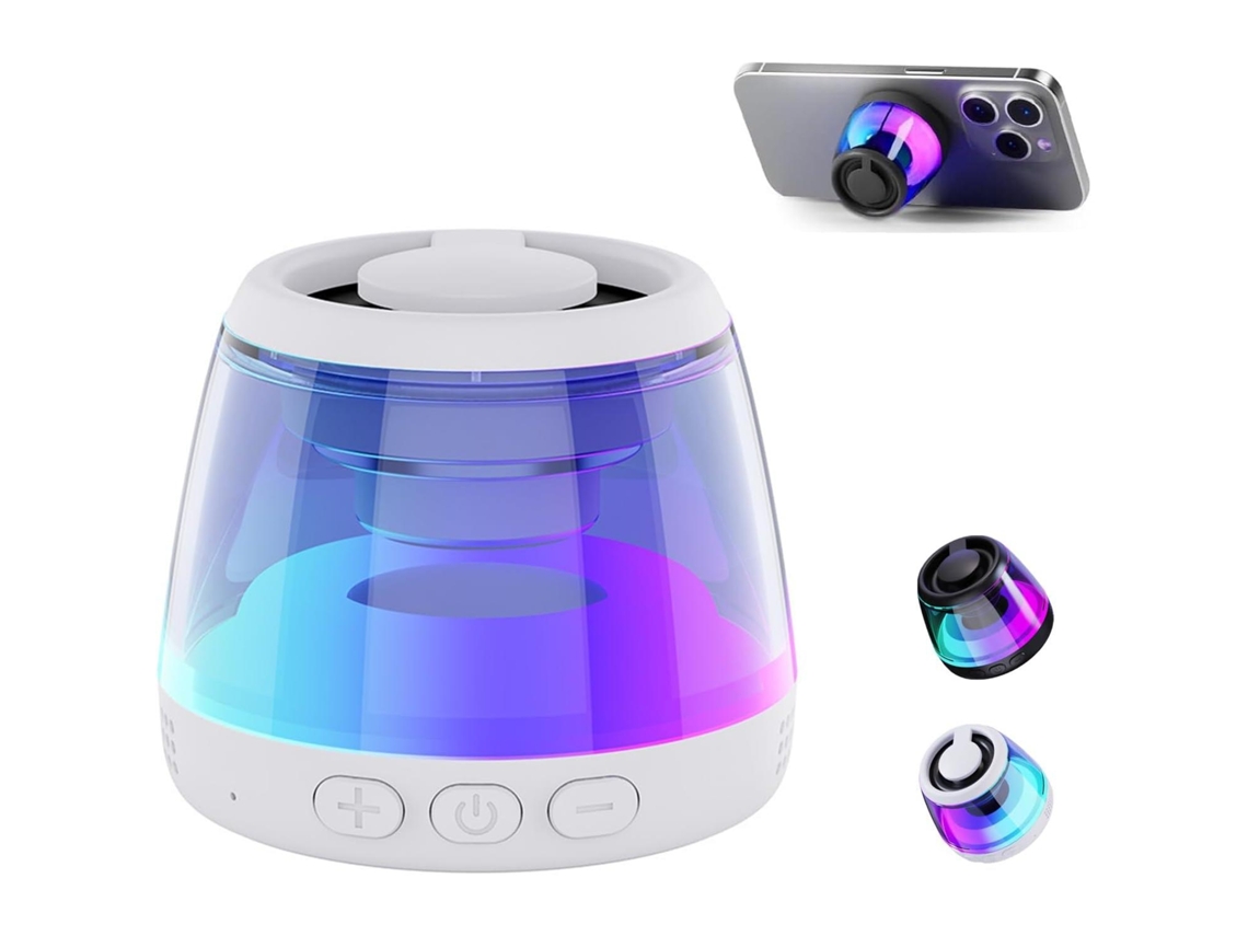 Altavoz Bluetooth multifuncional, altavoz Bluetooth magnético, altavoz Bluetooth portátil, se puede acoplar al teléfono móvil.
