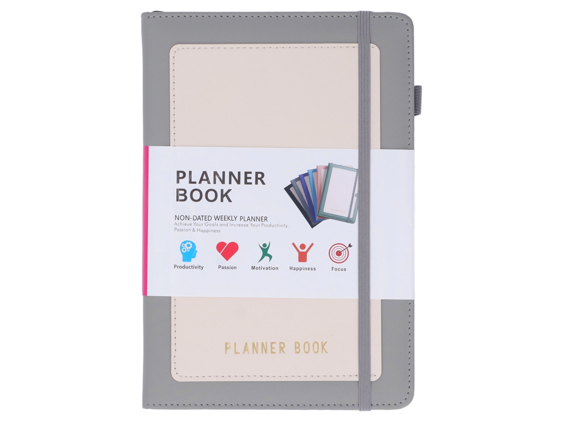 Planificador Semanal A5 Con Papel Grueso Y Resistente A Tinta, Cuaderno De Metas Semanales Para Escuela, Oficina Y Viajes
