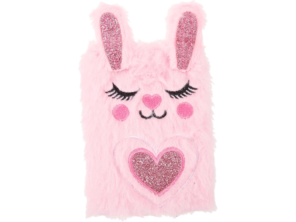 Juego De 3 Cuadernos De Peluche Con Forma De Conejo, Bloc De Notas Suave Y Femenino