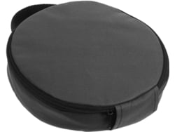 Protector de cuello de tela Oxford con aislamiento para bolsas de hielo y fácil almacenamiento.