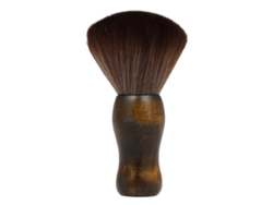 RNEMITERY Cepillo grande para cuello/rostro, cerdas de nailon (mango de madera)