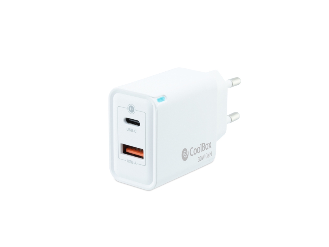 Cargador Gan Usbcusba Pared COOLBOX Ver descripción