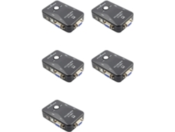 Conmutador Kvm 5x, Vga, 2 Puertos Usb. 0 Ratón, Teclado, 1920x1080, Divisor De Red.