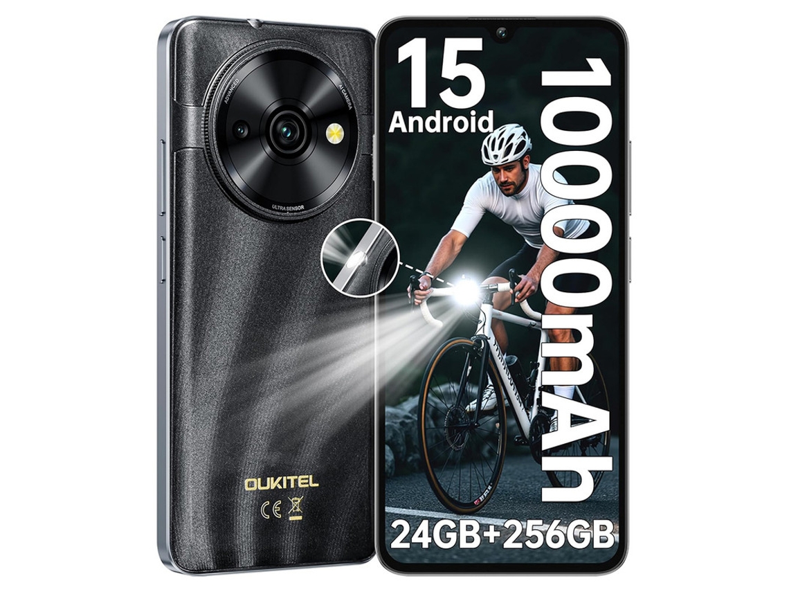 OUKITEL C59 Pro, batería de 10000 mAh, 24 GB de RAM, 256 GB de ROM, pantalla de 6,88'' a 90 Hz, certificación IP68, Android 15, teléfono móvil resistente.
