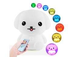Luzes Noturnas Para Cuidados Com Os Olhos Lâmpada De Cabeceira De Silicone Para Cachorro Berçário De Bebê Brilho Ajustável Cor 