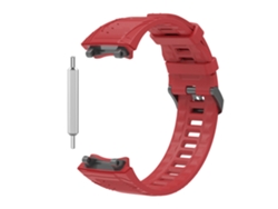 Correa De Repuesto De Silicona Suave Para Reloj Inteligente Amazfit T-rex 3 Roja Panoona