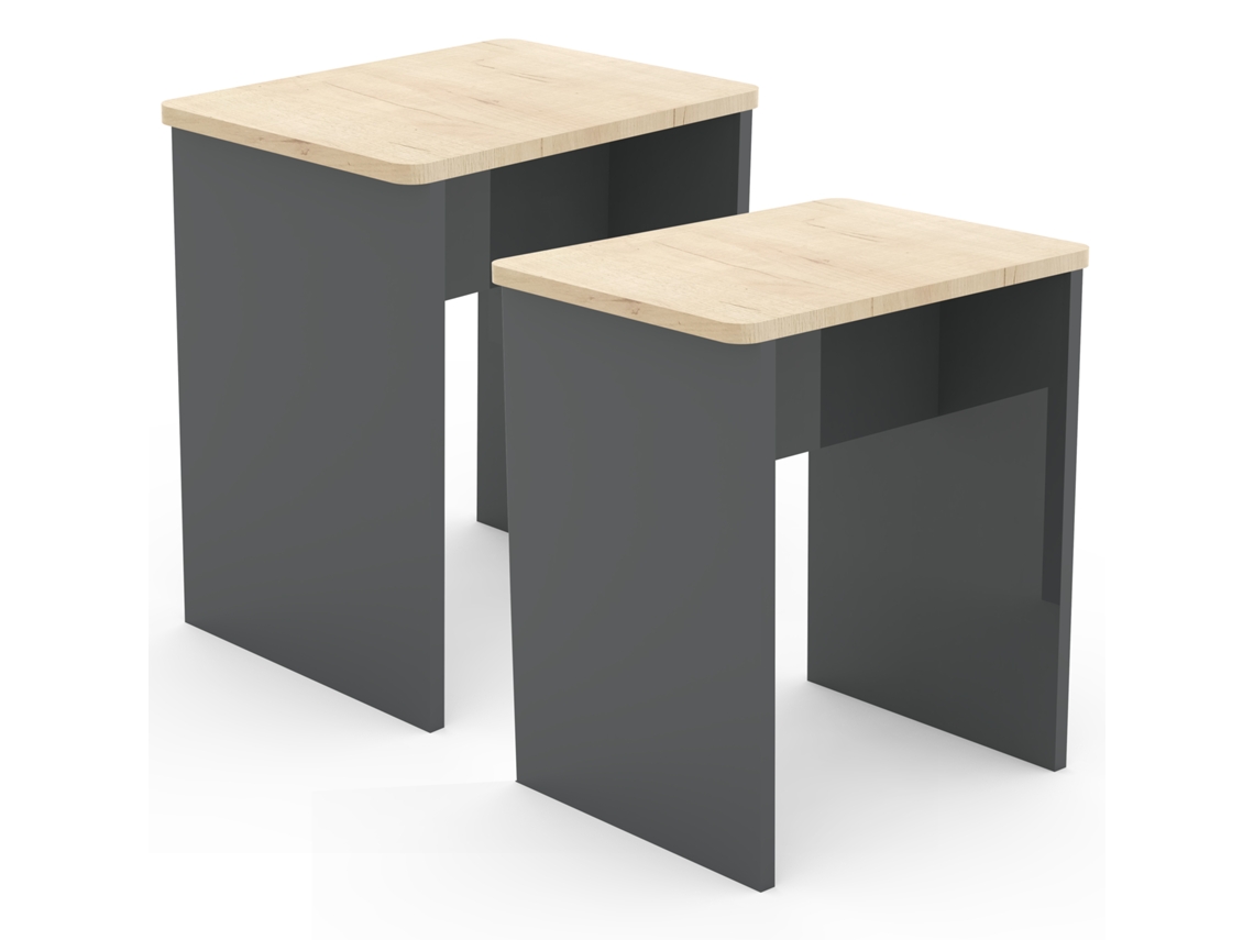 Juego de 2 bancos de mesa auxiliar Esal Vcm