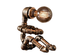 GIGIKILL Luminária De Mesa Steampunk Com Design Industrial Retrô Luminária De Mesa Robótica Luz Industrial Vintage Com Braço Ajustável Presente Criativo Par