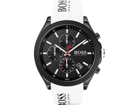 Reloj HUGO BOSS Velocity Chrono Hombre Correa Silicona Blanca 1513718