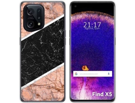 Carcasa para Oppo Find X5 5G TUMUNDOSMARTPHONE Dibujos Mármol 07 Multicolor