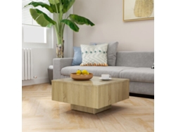 Mesa de Centro de Apoyo 60X60X31,5 Cm Contrachapado Roble Sonoma