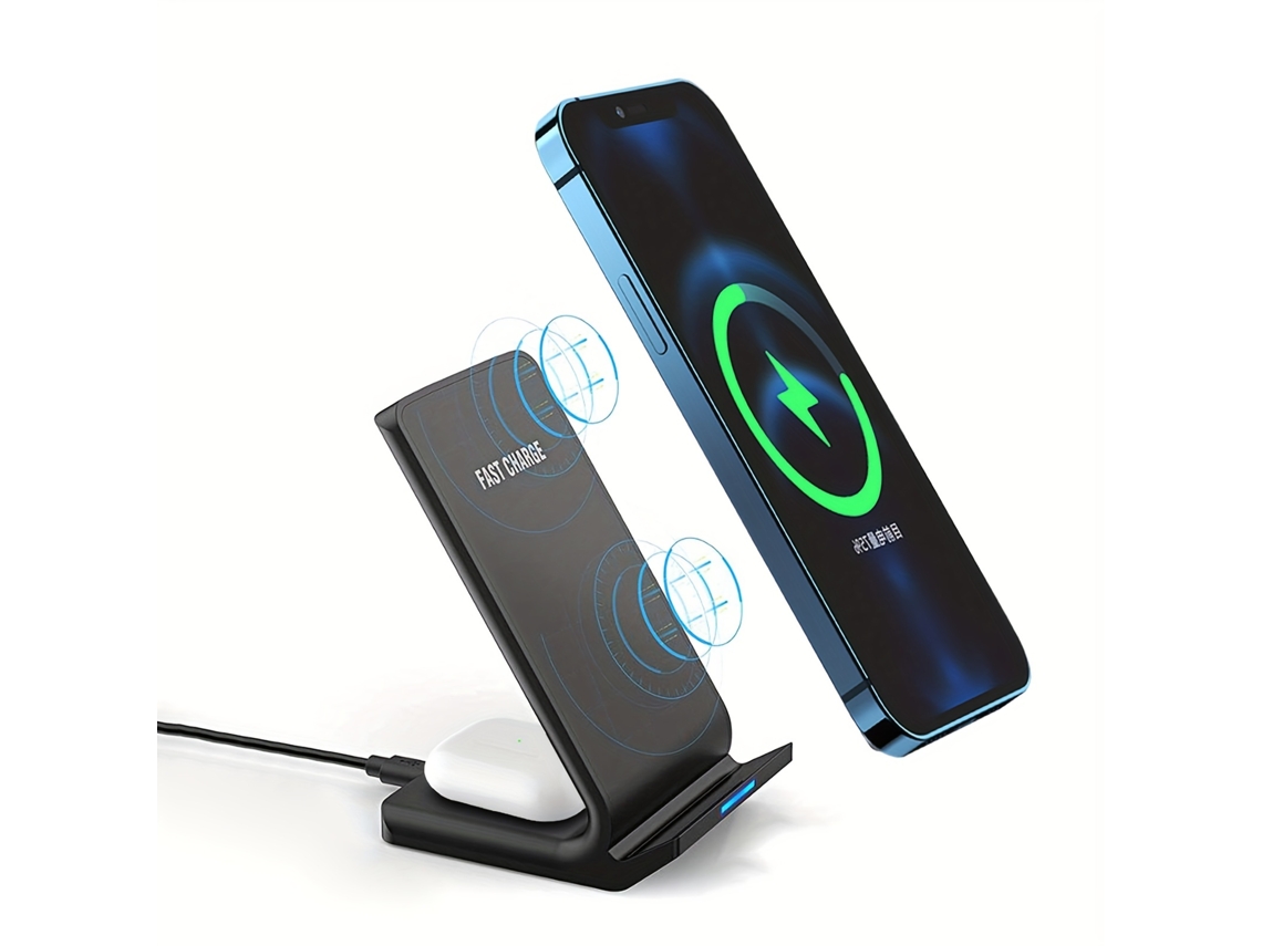Cargador Multifuncional 2 En 1 Compatible Con Carga Inalámbrica Para Iphone