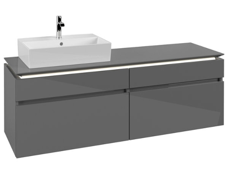 Villeroy &amp Boch Legato Vanity unit B673 1600x550x500mm lavabo a la izquierda iluminación LED