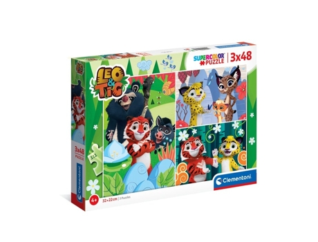 Puzzle CLEMENTONI Supercolor 25270 rompecabezas 48 pieza(s) Animales
