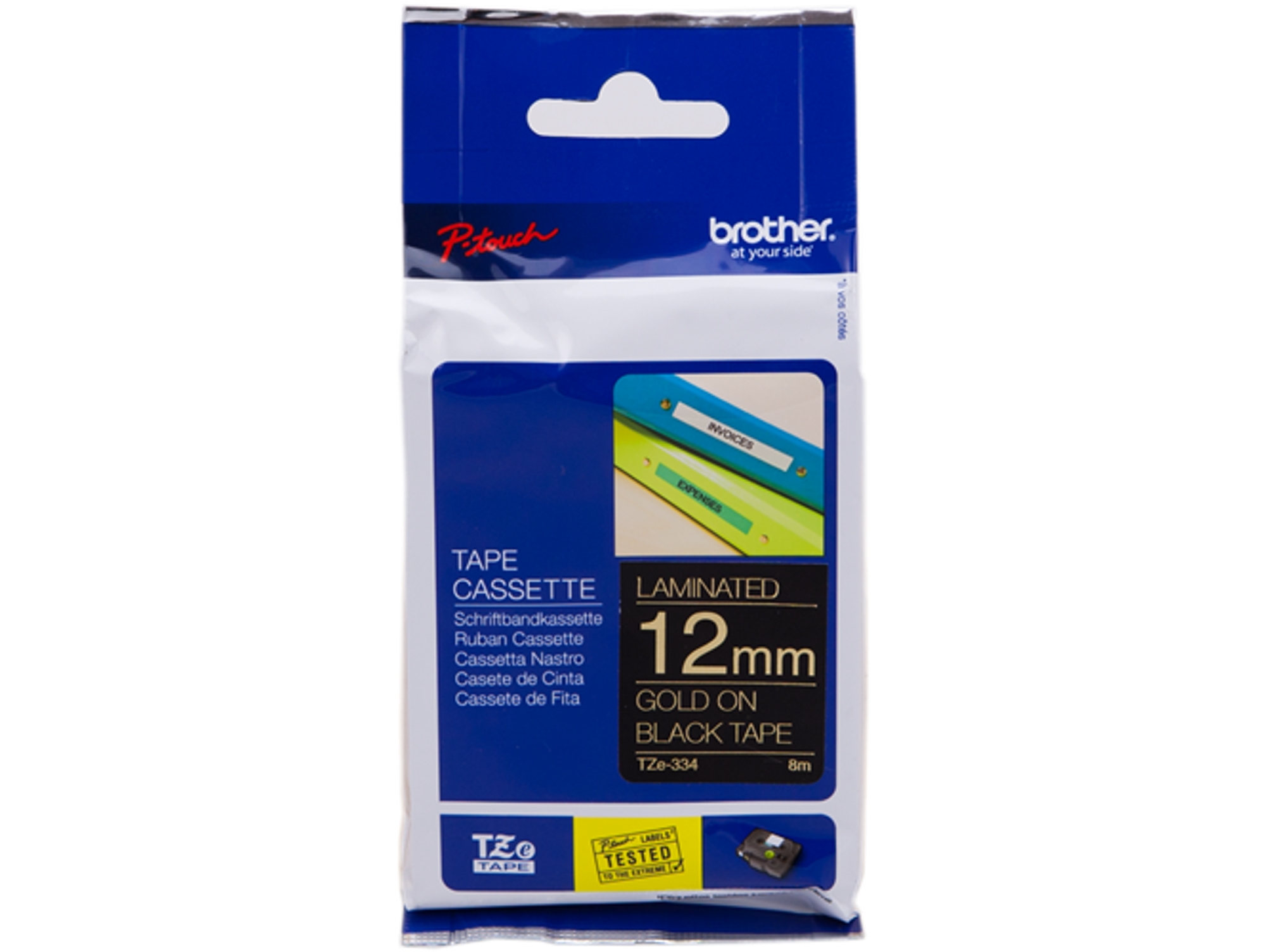 Cinta BROTHER TZe334 laminada