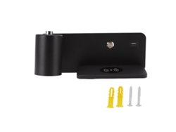 2026-lámpara De Pared Led Con Interfaz Usb Y Carga Inalámbrica Para Sala Y Dormitorio 85‑265v Izquierda Negra