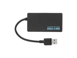 Concentrador Usb 3.0 De 4 Puertos Con Buena Disipación De Calor, Transferencia De Datos De 5 Gbps, Estación De Acoplamiento Negra