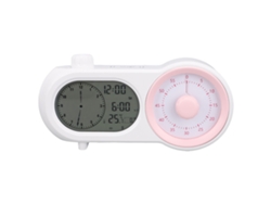 Gestor De Tiempo Visible Con 3 Relojes Digitales Lcd Recordatorio Y Snooze Para Educación Familiar