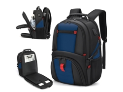 Mochila para portátil de gran capacidad con 50 litros y puerto de carga USB, con espacio para computadoras de 17 pulgadas
